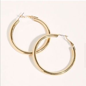 Free People Classic Tube Hoop Earring Set